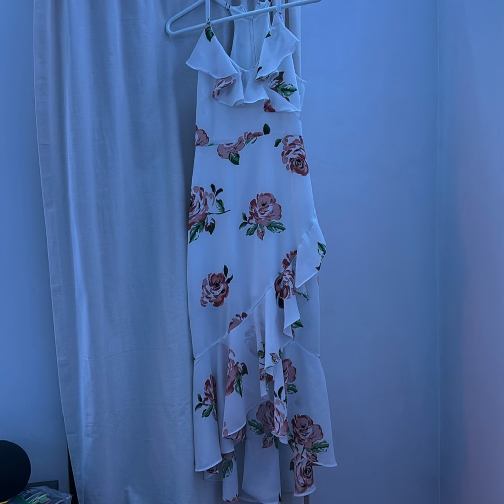 White floral dress